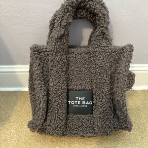 Marc Jacobs Gray Sherpa Tote Bag